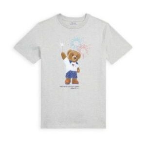 NWT Ralph Lauren Baby Boys Polo Bear T-Shirt Summer Fireworks Vacation Beach